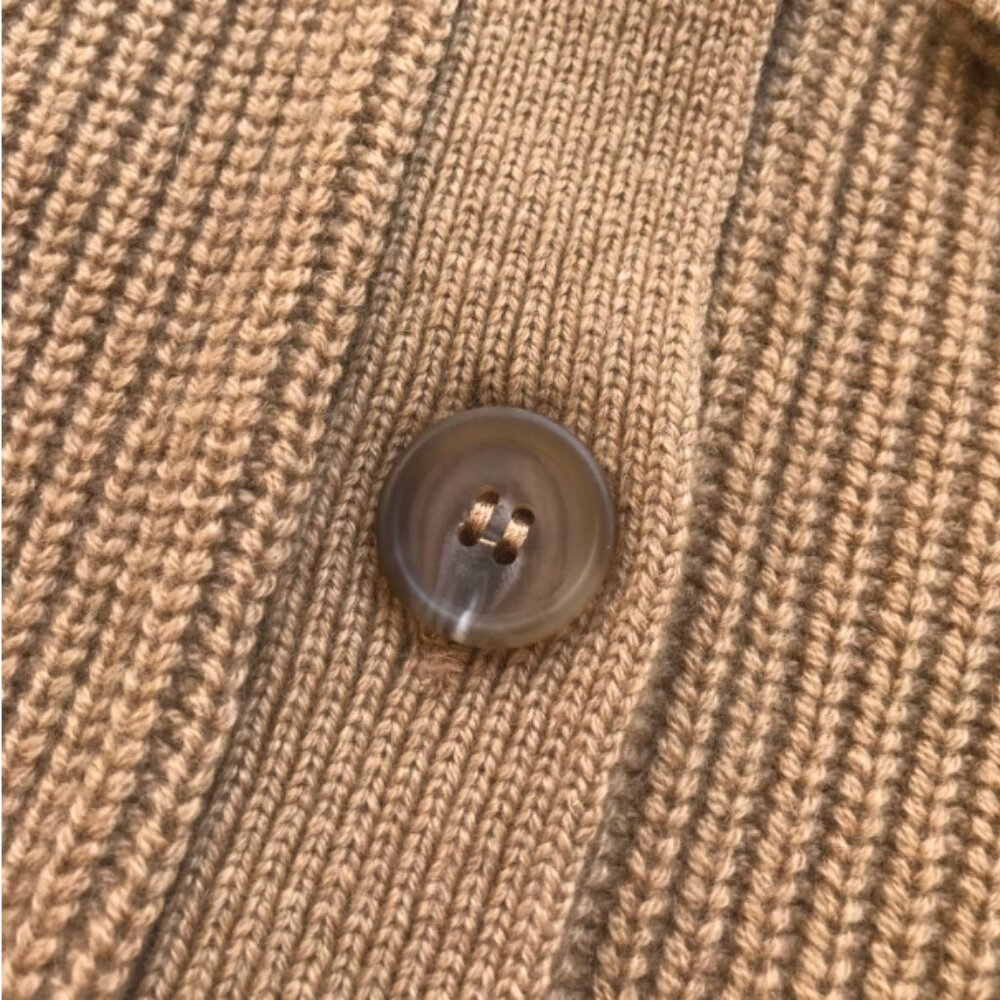 Jenni Kayne Cashmere Cocoon Cardigan S/M Camel Beige Quiet Lux Knit - Picture 8 of 10